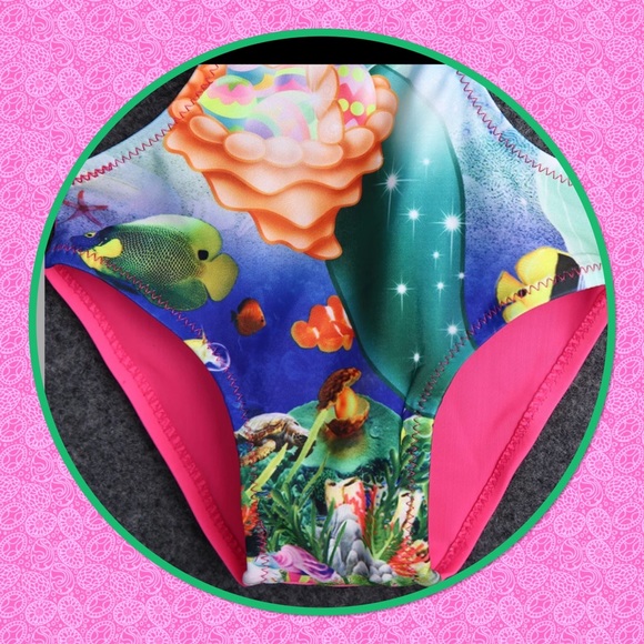 🧜🏿‍♀️NWT🩱Size 3-4 Mermaid “Ariel” Bathing Suit🧜🏿‍♀️ - Picture 4 of 5
